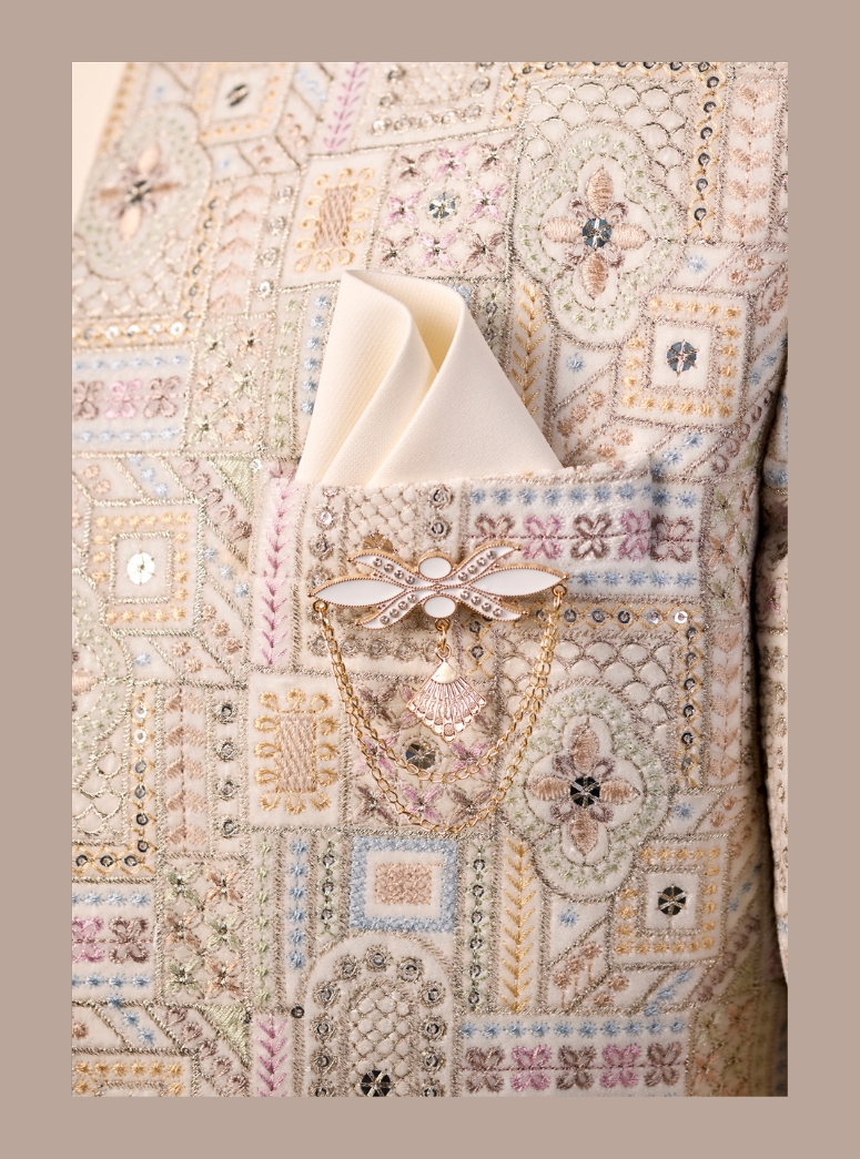 BEIGE JODHPURI SUIT